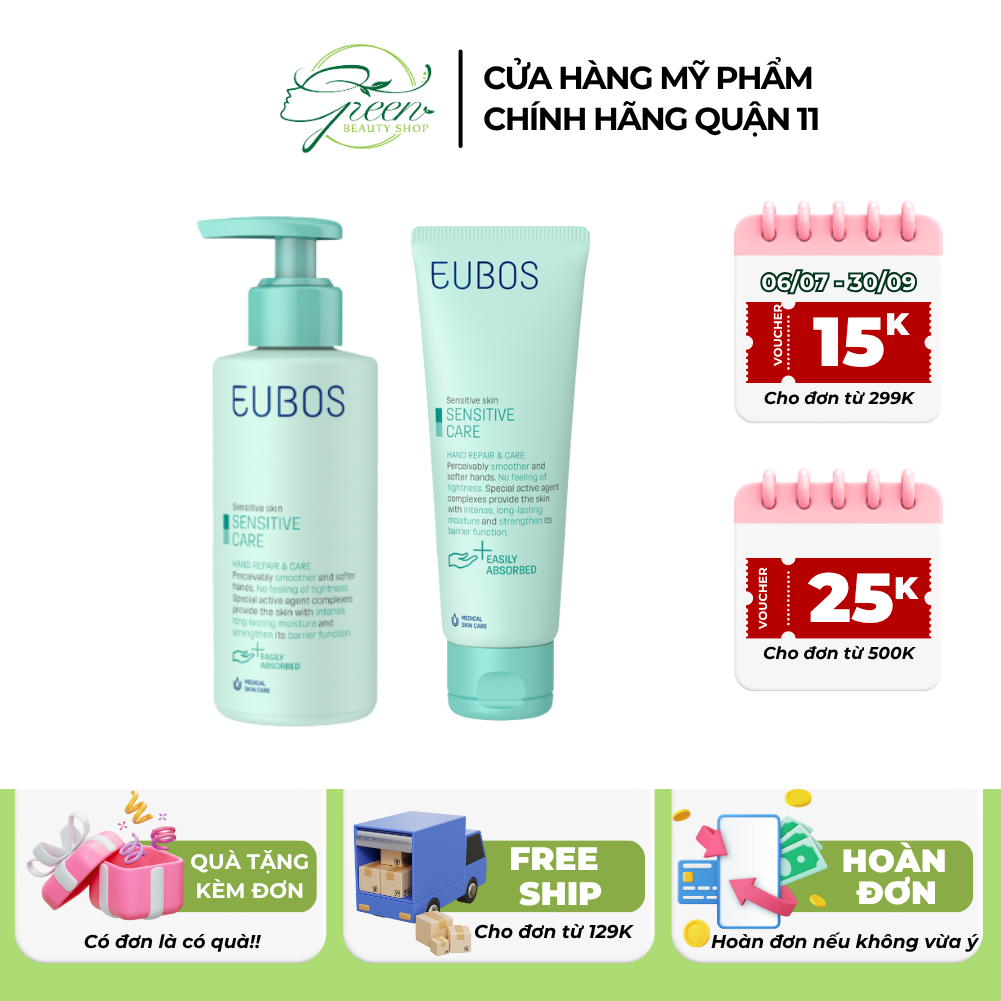 [EUBOS] Kem Dưỡng Da Tay EUBOS Giúp Mềm Mịn, Dưỡng Ẩm Chuyên Sâu 24h An Toàn Cho Da Nhạy Cảm