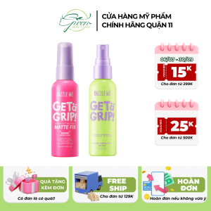 Xịt Khóa makeup Nền DAZZLE ME Setting Spray Dewy Fix Cố Định Trang Điểm Lâu Trôi Cấp Ẩm 60ml