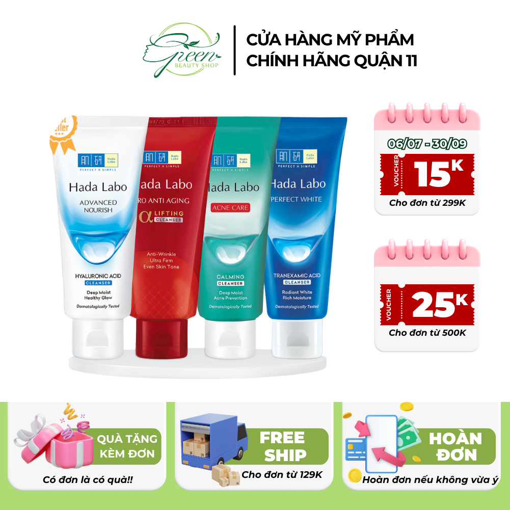 [HADA LABO] Kem Rửa Mặt Dưỡng Ẩm Hada Labo Cấp Ẩm Dịu Nhẹ, Dưỡng Sáng (80g)