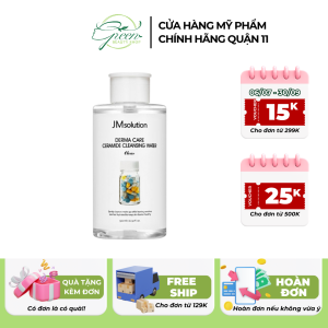 Nước Tẩy Trang Cho Da Khô, Da Thường JM Solution Derma Care Ceramide Cleansing Water Clear