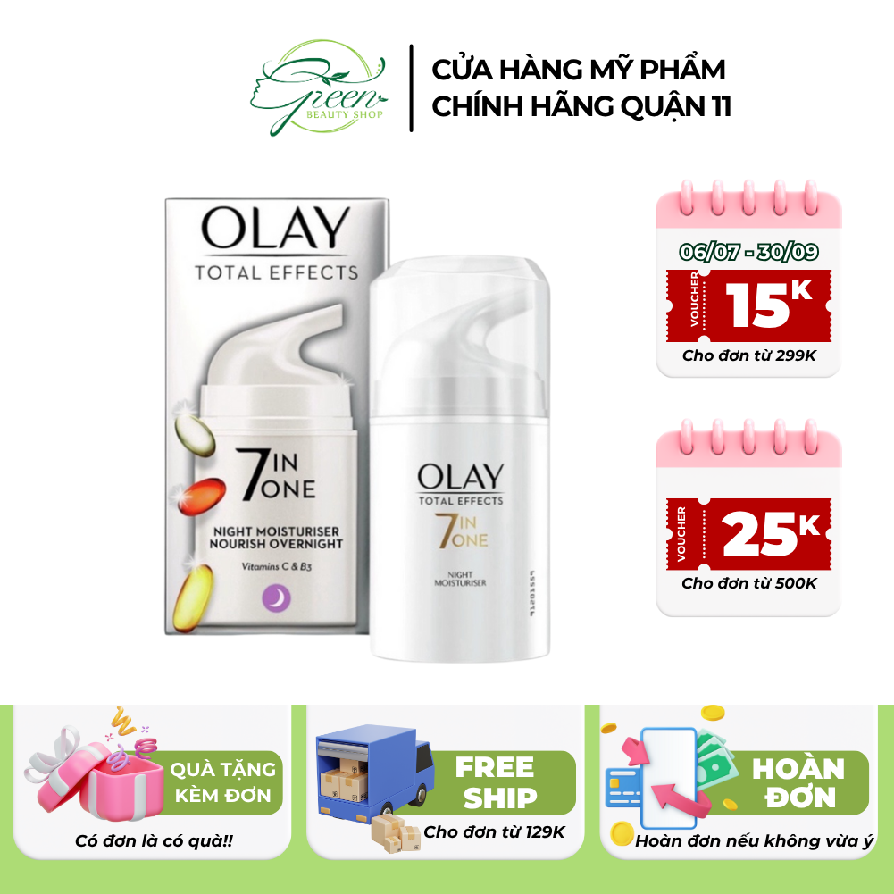 [OLAY] Kem Dưỡng Olay Total Effects 7 In 1 Ngày Và Đêm 50ml Chống Lão Hóa Mẫu Mới Bản UK Chính Hãng