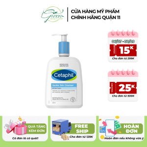 Sữa Rửa Mặt Cetaphil Lành Tính, Dịu Nhẹ Không Xà Phòng Gentle Skin Cleanser
