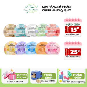 Mặt Nạ Giấy Dưỡng Ẩm Trắng Da BANOBAGI Stem Cell Vitamin Mask 30ml